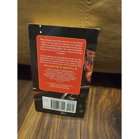 Bernard Cornwell Sharpes Battle Paperback Napoleonic War Historical Fiction - Picture 2 of 2